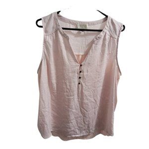 Pink, sleeveless top, Forever 21